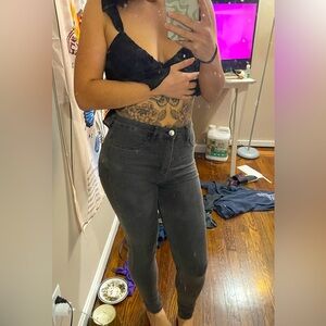 Washed Black H&M Skinny Jeans